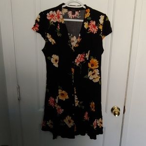 Black Floral Dress